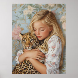 Poster Embrace com Leopardo