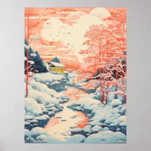 Poster Embraço de inverno: Uma paisagem serena