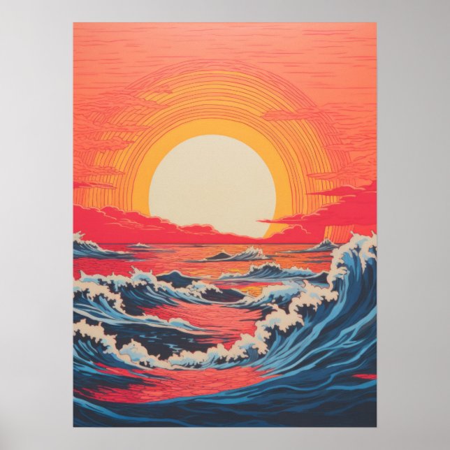 Poster Embraço do Oceano (Frente)