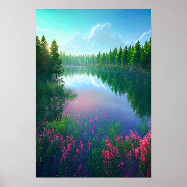 Poster Embraço do rio, águas silenciosas (Frente)