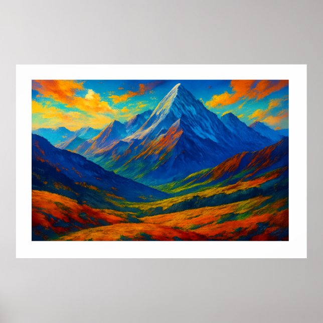 Poster Emerald Forest Watercolor Canvas (Frente)