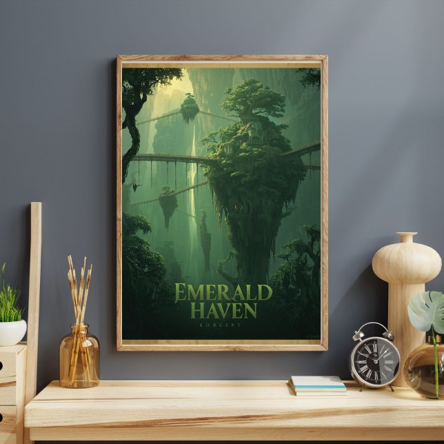 Poster Emerald Haven - Floresta Fantasia Suspensa (Criador carregado)
