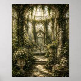Poster Emerald Ivy Conservatory Vintage Botanical Wall