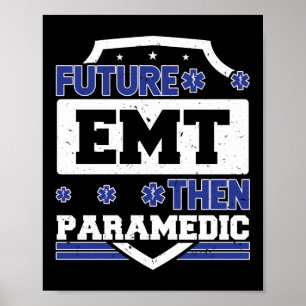 Poster Emergência EMS EMT Então Estudante paramédico