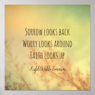 Poster Emerson, citação literária e inspiradora, cita