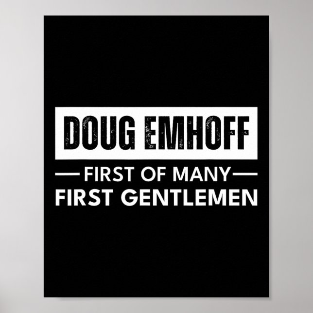 Poster Emhoff Como Primeiro Cavalheiro Kamala Harris Mari (Frente)