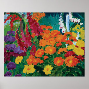 Pôster Emil Nolde - jardim de belas artes das flores