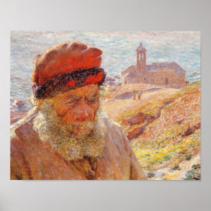 Poster Emile Claus - Ampelio, Old Fisherman of Bordighera