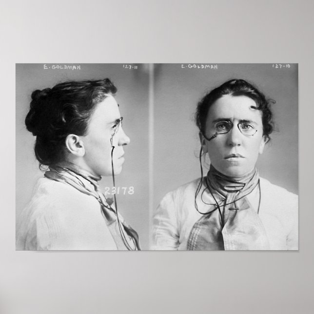 Poster Emma Goldman Mugshot (Frente)