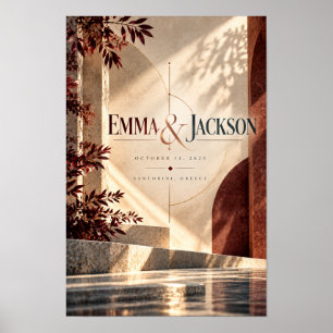 Poster Emma & Jackson Personalizado Presente de Casamento