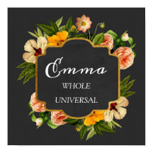 Emma Name Significa Royal Rosa Frame Gift