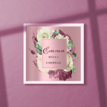 Emma Name Significa Royal Rosas Mint Pink