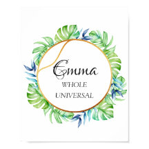 Emma Name Significa Tropical Bridal Birthday Gift