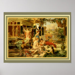 Poster Emmanuel Oberhauser "Roman Bath" 12 x 16