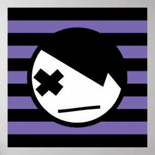 Pôster emo em listras