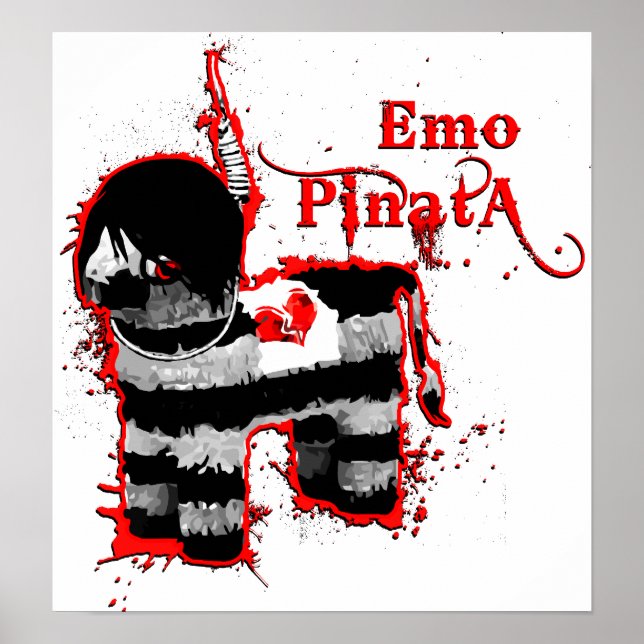 Pôster emo pinata (Frente)