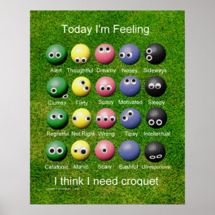 Pôster Emoções do Croquet