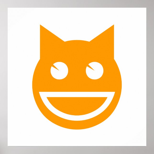 Pôster Emoji Cat Sorridente (Frente)