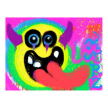 Emoji Feliz Rock N Roll Demônio Grafite