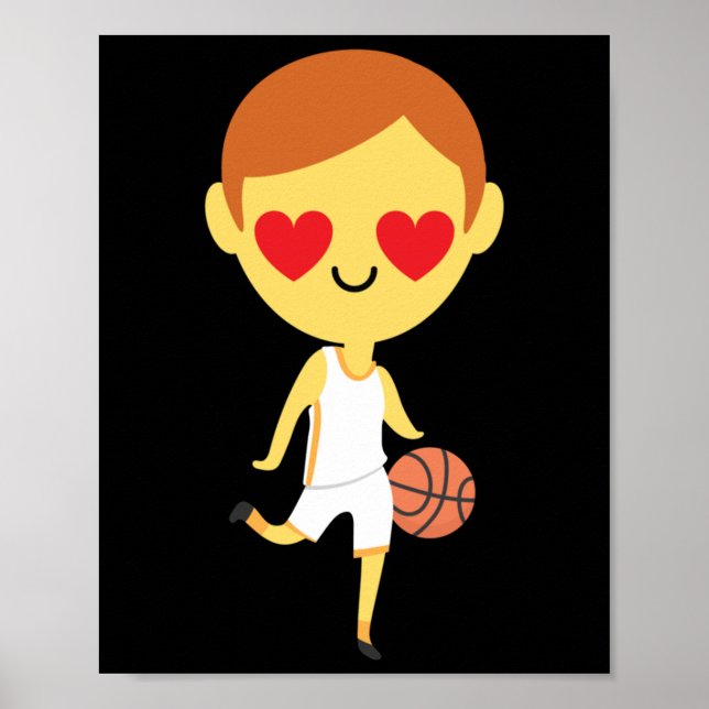 Poster Emoji, Garoto de Basquete (Frente)