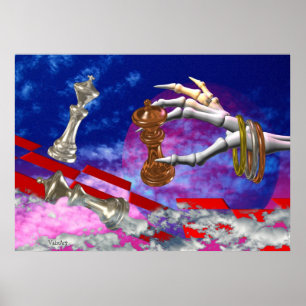 Pôster Empate jogado pelas mãos inoperantes