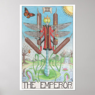 Poster Emperor tarot card