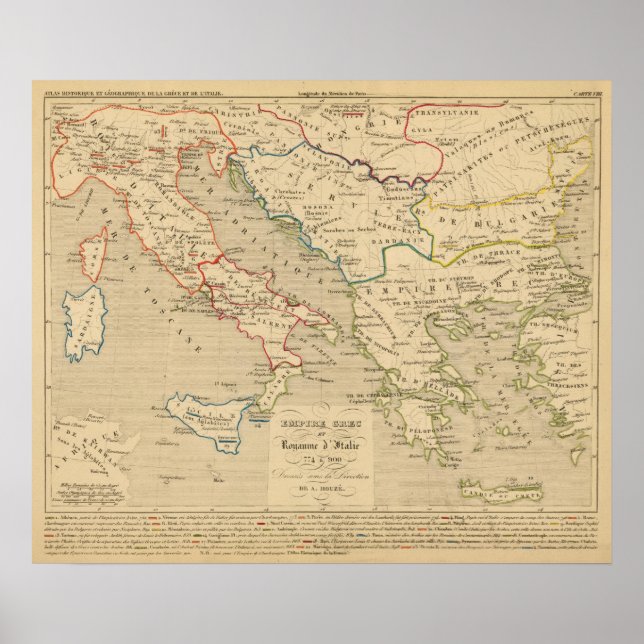 Poster Empire Grec et Royaume d'Italie 774 a 900 (Frente)
