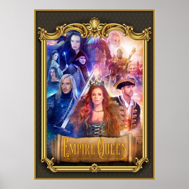 Poster Empire Queen: A Era Ouro da Moldura Dourada mágica (Frente)