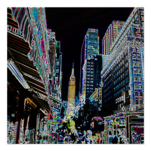 Pôster Empire State Building, 42ª Rua, Nova Iorque