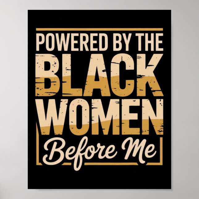 Poster Empoderado pelas Mulheres Negras Antes de Mim Hist (Frente)