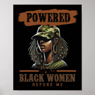 Poster Empoderado pelas Mulheres Negras Antes de Mim Hist