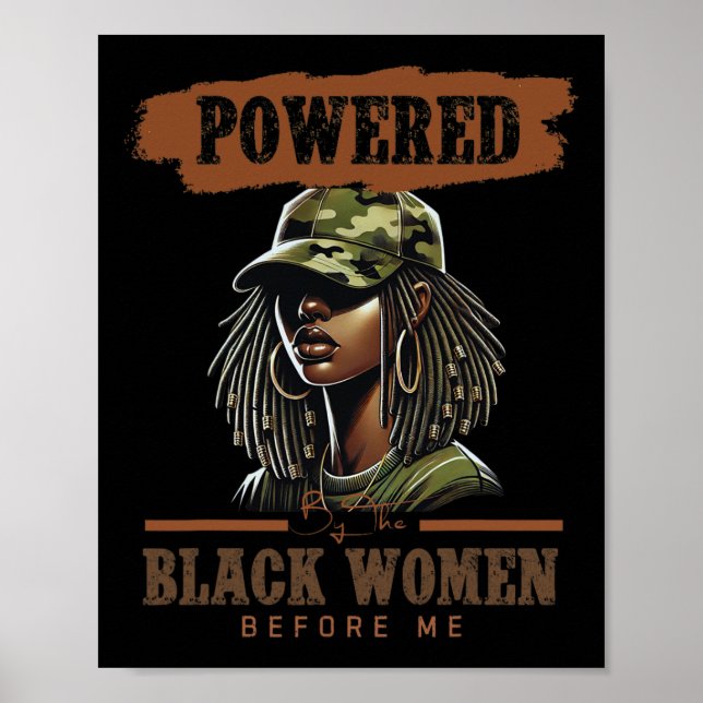 Poster Empoderado pelas Mulheres Negras Antes de Mim Hist (Frente)