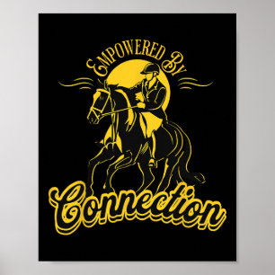 Poster Empoderado Por Conexão Equestrian Sports Horsebac