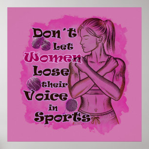 Poster Empoderamento das mulheres. As mulheres falam por