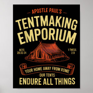 Poster Empório de Fabricação de Tendas do Apóstolo Paulo
