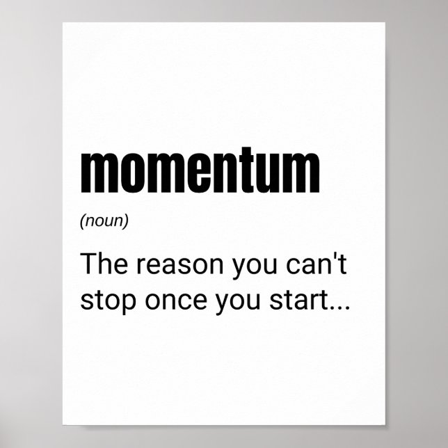 Poster Empreendedores e líderes Definição de momento (Frente)