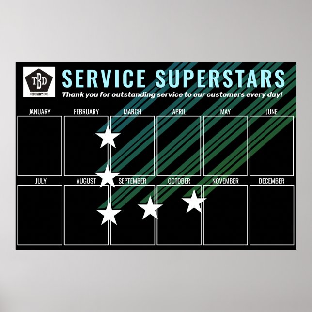 Poster Empregado de fotografia de estrelas a cores person (Frente)