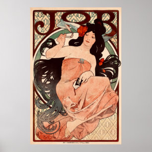 Poster Emprego de Alphonse Mucha