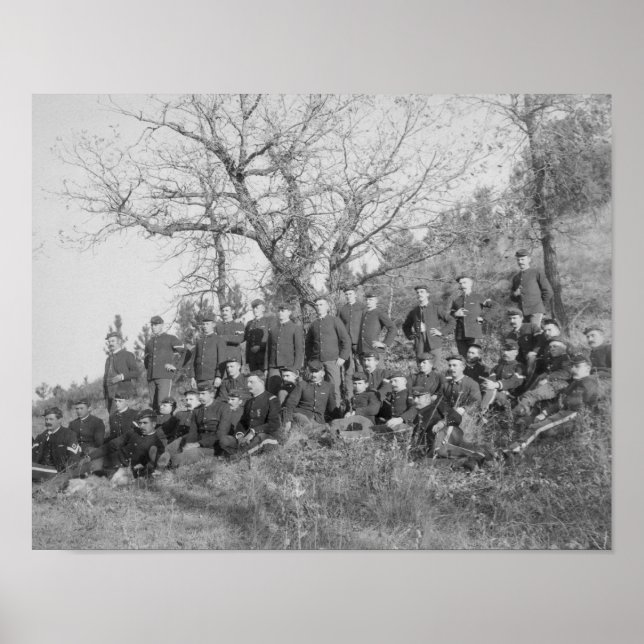 Pôster Empresa C, 3ª Infantaria dos EUA em Fort Meade (Frente)