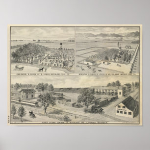 Pôster Empresa da madeira serrada da floresta