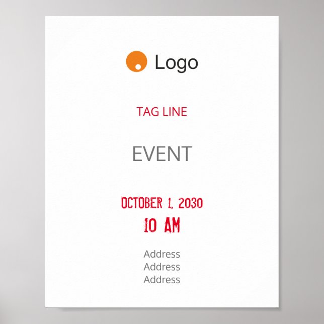 Poster Empresa de Cinzas simples (Frente)