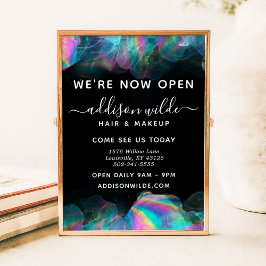 Poster Empresa de Tinta Álcool Holográfica