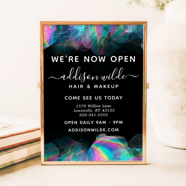 Poster Empresa de Tinta Álcool Holográfica (Criador carregado)