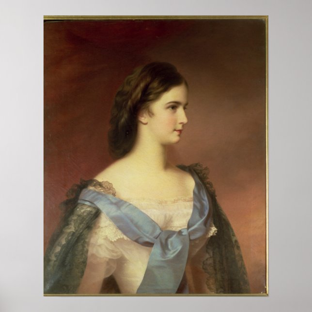 Poster Empress Elizabeth of Bavaria  as a young woman (Frente)
