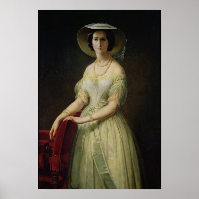 Pôster Empress Eugenie  c.1853 (Frente)