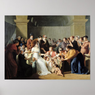 Pôster Empress Josephine Among the Children, 1806