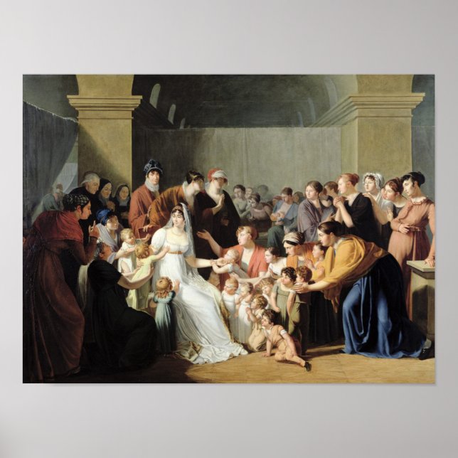 Pôster Empress Josephine  Among the Children, 1806 (Frente)