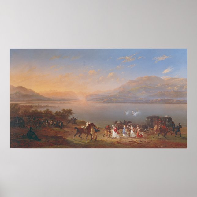 Pôster Empress Josephine chegando a Napoleão (Frente)