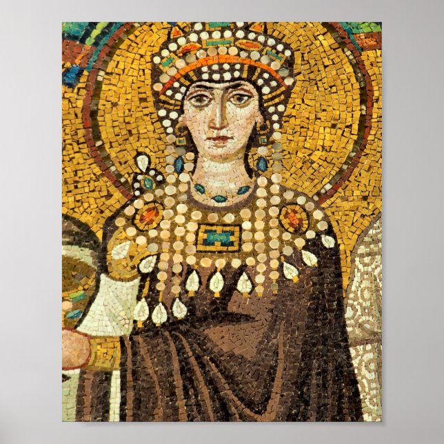 Poster Empress Theodora Mosaic (Frente)