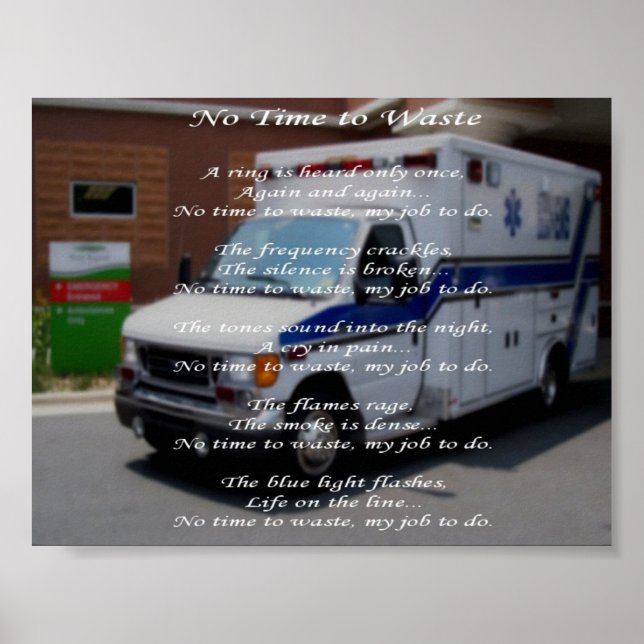 Poster EMS-Sem tempo para desperdiçar (Frente)